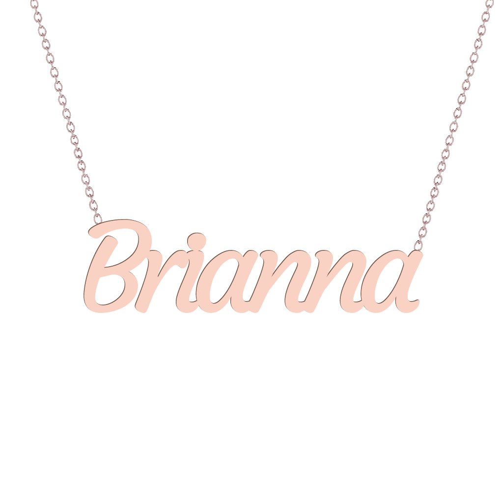 Gold Name Necklace - Brianna